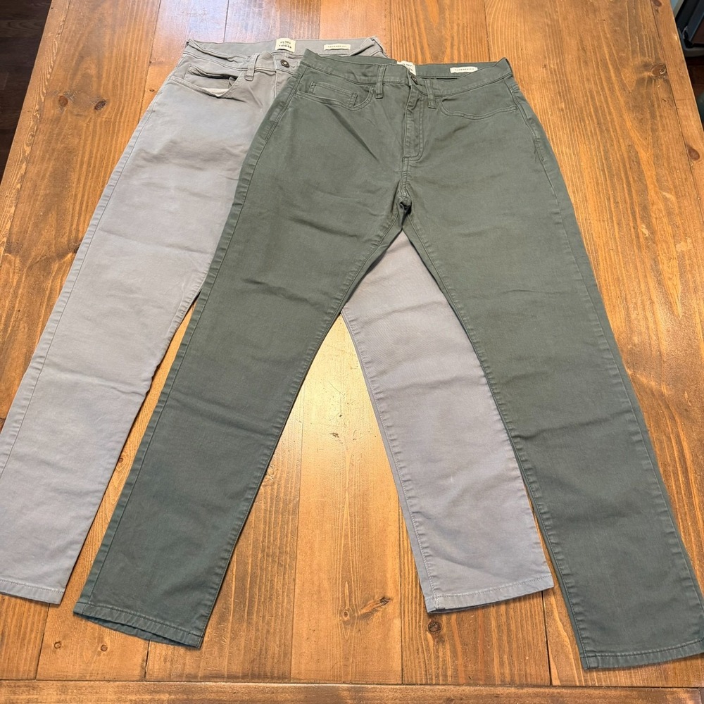 Flint and Tinder Tapered Fit Pant Men 29x30 Gray Stretch Twill 5 Pocket LOT OF 2